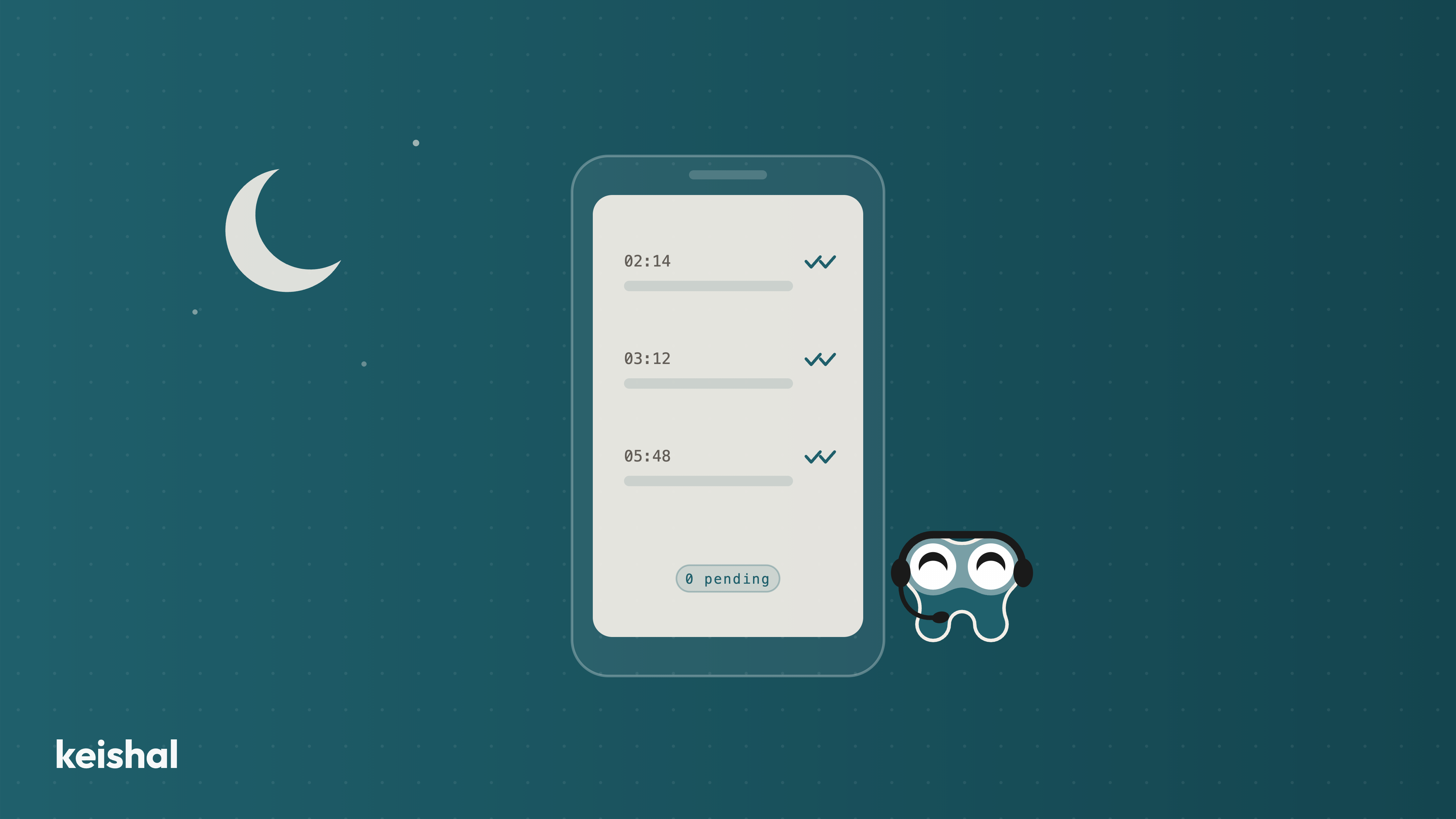Patient messaging their dental clinic on WhatsApp at night, outside front-desk hours